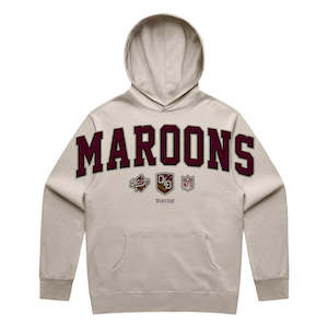 QLD Maroons Oversize Print Relax Hoodie