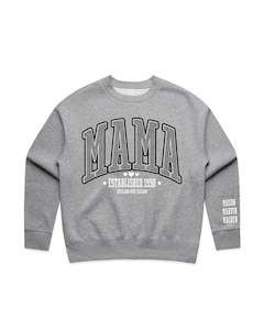 Custom Printed Sweatshirt for Mum - With Custom Date, City + names on sleeve - 13_Mama Style