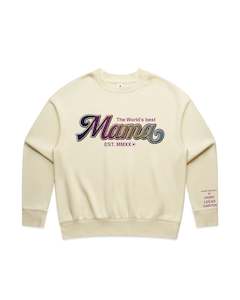 Custom Printed Sweatshirt for Mum - With Custom date and names on sleeve - 06_Mama Style