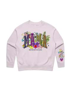 Custom Printed Sweatshirt for Mum - With Custom kids names on sleeve - 05_Mama Style