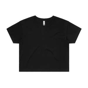 Women's AS Colour Crop Tee - Black - M