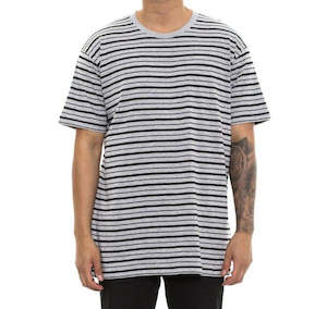 AS Colour Staple Stripe Tee Grey/Black