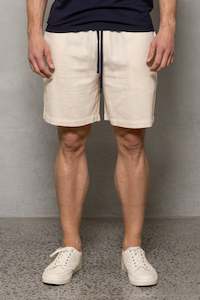 Raymond Linen Blend Short: Pearl