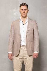 Johnson Linen Houndstooth Blazer: Orion