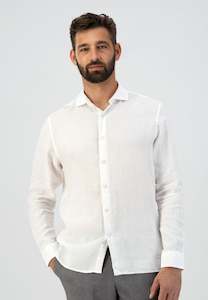 Jagger Linen Shirt: White