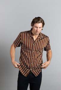 Dale Short Sleeve Shirt: Coffee