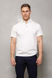 Menswear: Logan Polo: White