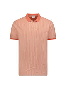 Allover Print Polo: Melon