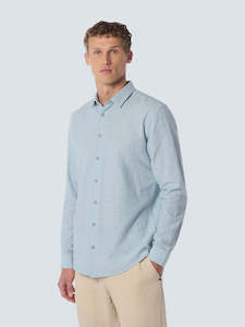 Linen Blend Shirt: Cloud