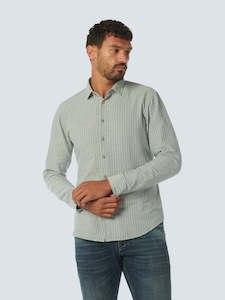 Linen Blend Shirt: Zinc