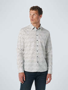 Allover Geo Print: White