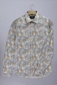 Blake Tonal Floral Print Shirt: Arran