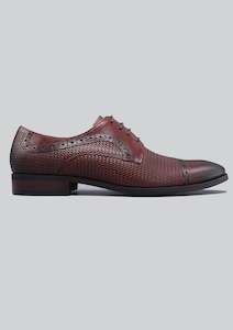 Menswear: Ricky woven leather Oxblood