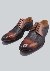 Ricky Woven Leather Brown