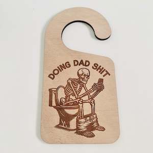 Dad Toilet Door Hanger