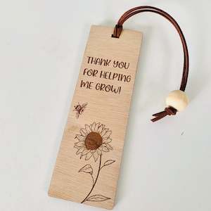 Teacher bookmark - Sunflower