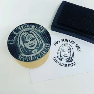 4.5 cm Cartoon Portrait Stamp (Teacher Stamp)