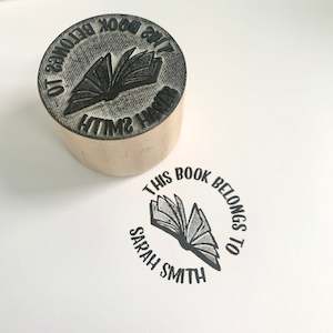 Teacher Gifts: Book stamp