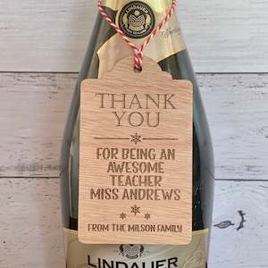 Teacher Gifts: Teacher Bottle Tag