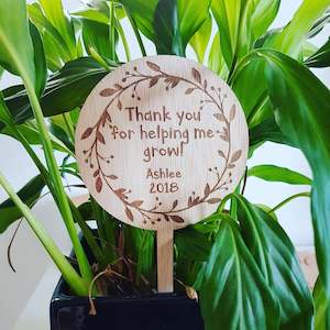 Teacher Gifts: Thank you - Plant marker