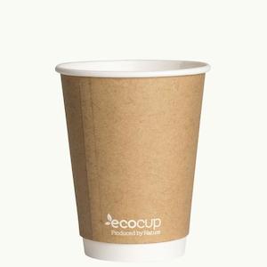 Double Wall ECO Cup 400ml (90mm) CTN 500 – Kraft