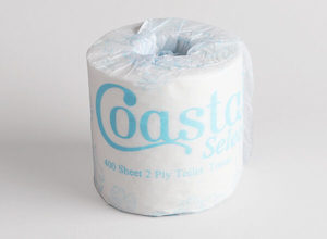 Coastal 2ply Toilet Paper Wrapped Ctn 400 X 48