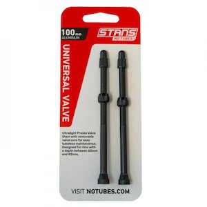 Valves: STAN'S NOTUBES - 100MM ALLOY UNIVERSAL VALVE