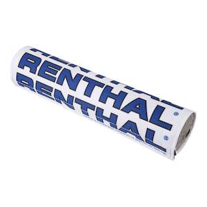 Renthal SX Handlebar Pad 10in - White / Blue Retro