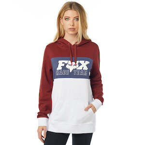 Motorcycle or scooter repairing: FOX WOMENS TOO HIGH PULLOVER HOODY [BORDEAUX]