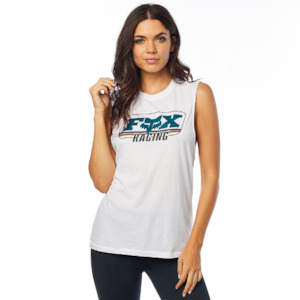 Fox Womens Retro Fox Muscle Tank [white]