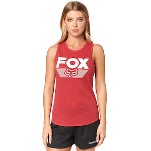 Motorcycle or scooter repairing: FOX WOMENS ASCOT TANK [RIO RED]