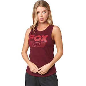 Motorcycle or scooter repairing: FOX WOMENS ASCOT TANK [CRANBERRY] XS