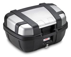 Motorcycle or scooter repairing: Givi Trekker TRK52 52 lt Top Box Silver