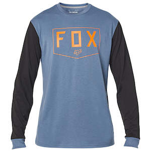 Fox Shield Ls Tech Tee [blue Steel]