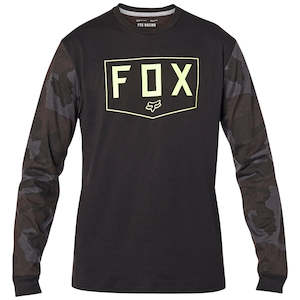 FOX SHIELD LS TECH TEE [BLACK CAMO]