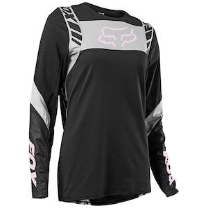 Motorcycle or scooter repairing: FOX WOMENS FLEXAIR MACH ONE JERSEY [BLACK]