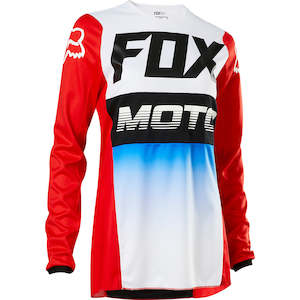 FOX WOMENS 180 FYCE JERSEY [BLUE/RED]