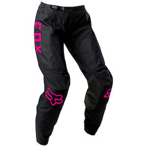 Motorcycle or scooter repairing: FOX WOMENS DJET PANTS [BLACK/PINK]