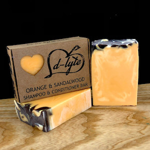 ORANGE & SANDALWOOD SHAMPOO & CONDITIONER BAR dlyte