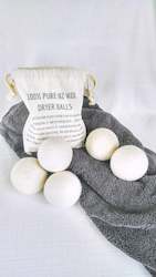 Laundry: Wool Dryer Balls - 3 pack 100% NZ Wool