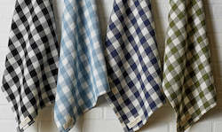 Stone Washed Cotton Tea Towel