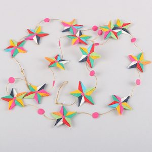 Silk Star Garland