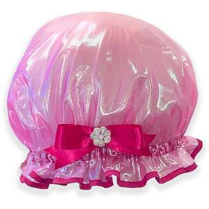 Iridescent Pink Shower Cap