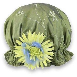 Shower Caps: Olive Green Shower Cap