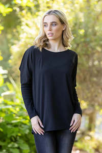 Pretty Basic Quinn Top -Black