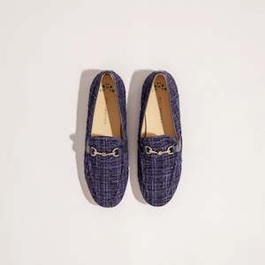 MILLWOODS - Women's Navy Tweed Loafer