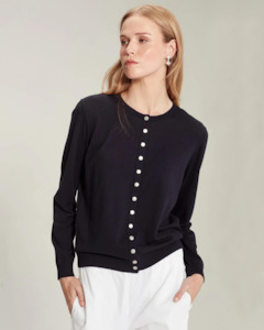 Womens Tops: Sills Jana Dome Cardi - French Navy