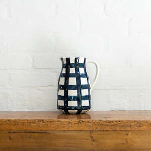 Noss & Co Large Jug - Navy Gingham