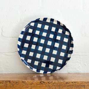 Decorative Homewares: Noss & Co Navy Gingham Platter