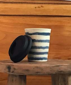 Robert Gordon - Large Keep Cup, Navy Stripe